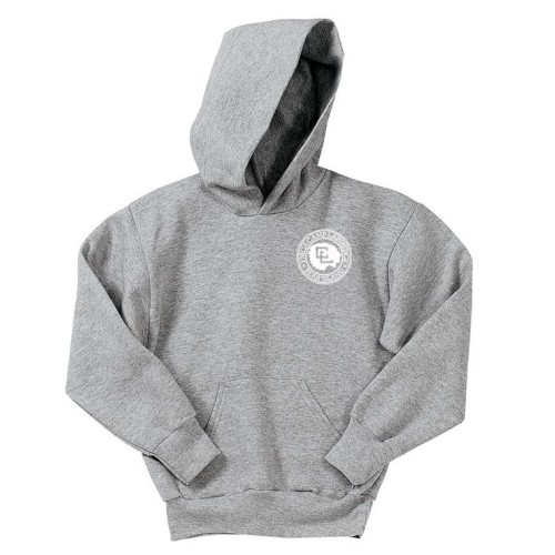 Youth Pull-Over Hood Sweat - Left Chest Camp Lawrence Circle Logo