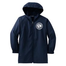 Youth Hooded Raglan Jacket  - Left Chest Camp Lawrence Circle Logo