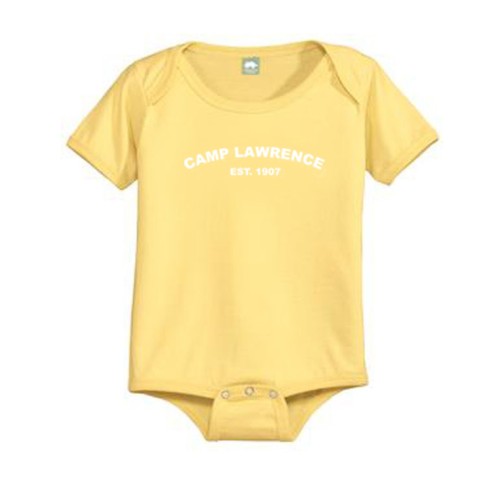 Camp Lawrence Infant 1-Piece - Camp Lawrence Arched Letters